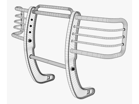 Barra parachoques todoterreno M1 Modelo 3D