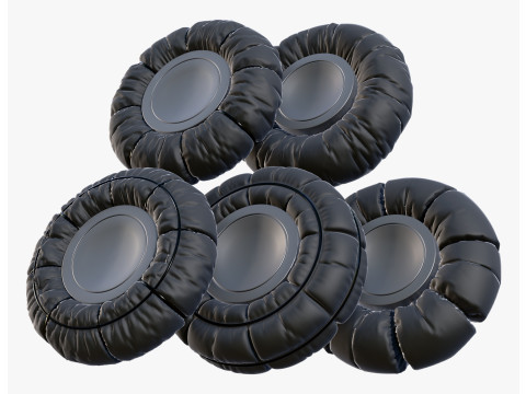 Al&ccedil;ak Basın&ccedil; Kar Lastiği M1 3D Model