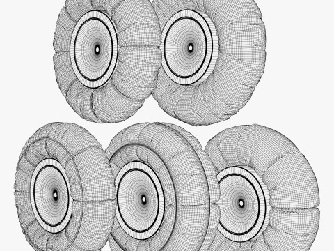 Al&ccedil;ak Basın&ccedil; Kar Lastiği M1 3D Model