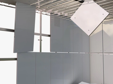 Abandoned Modular Booth M1 3D Model