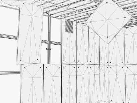 Abandoned Modular Booth M1 3D Model