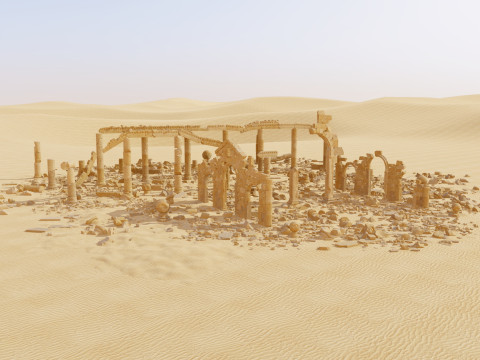 Ancient Desert Ruins M1 3D Model