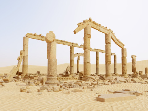 Ancient Desert Ruins M1 3D Model