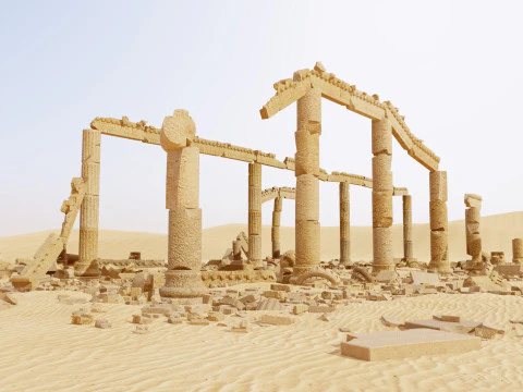 Ancient Desert Ruins M1 3D Model