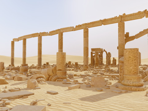 Ancient Desert Ruins M1 3D Model