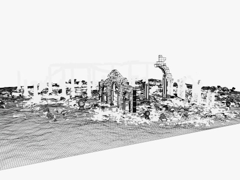 Ancient Desert Ruins M1 3D Model