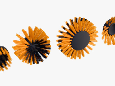 Drill Cleaning Brush Set M1 3D Model