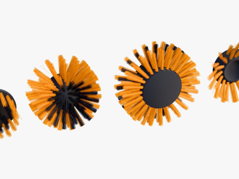 Drill Cleaning Brush Set M1 3D Model