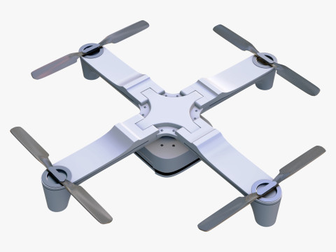 Foldable Quadcopter Drone M1 3D Model