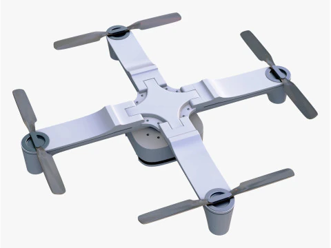 Foldable Quadcopter Drone M1 3D Model