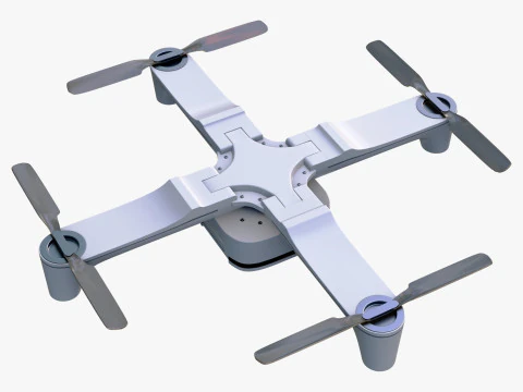 Foldable Quadcopter Drone M1 3D Model