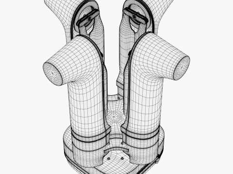 Foldable Quadcopter Drone M1 3D Model