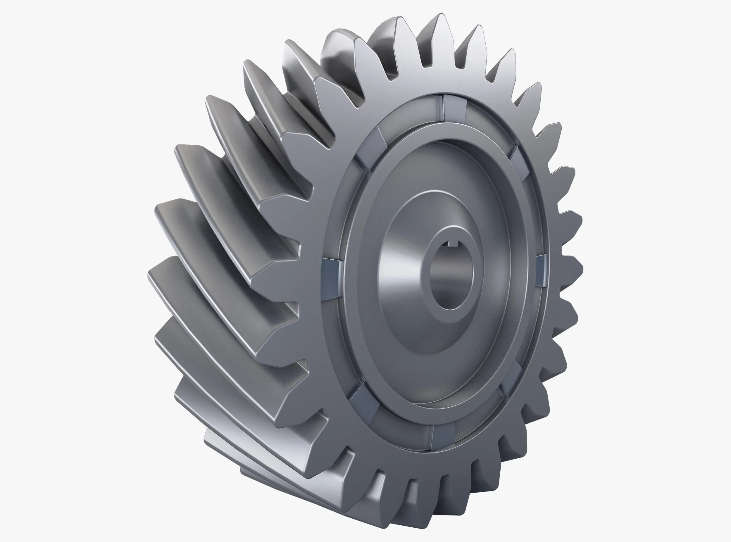 Gear Helical D199mm T60mm M1 3D Model .c4d .max .obj .3ds .fbx .stl .blend 