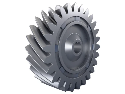 Zahnrad Schr&auml;gverzahnung D199mm T60mm M1 3D Modell