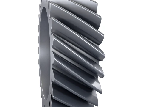 Gear Helical D199mm T60mm M1 3D Model