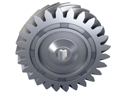 Gear Helical D199mm T60mm M1 3D Model