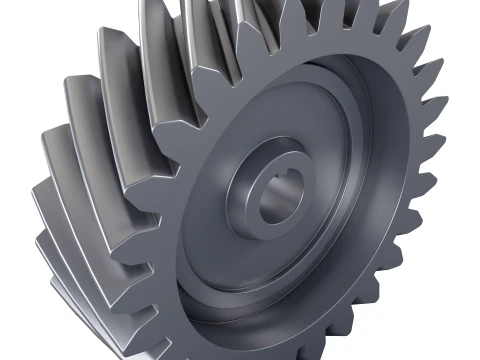 Gear Helical D199mm T60mm M1 3D Model