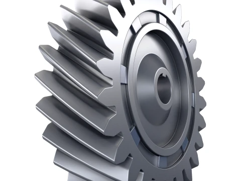 Gear Helical D199mm T60mm M1 3D Model