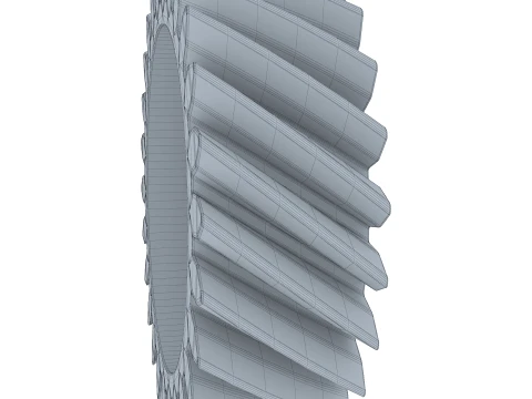 Gear Helical D199mm T60mm M1 3D Model