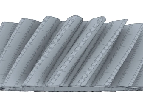 Gear Helical D199mm T60mm M1 3D Model