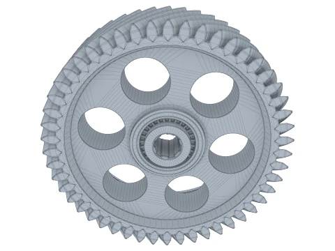 Gear Helical D335mm T96mm M1 3D Model
