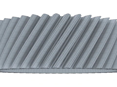 Gear Helical D335mm T96mm M1 3D Model