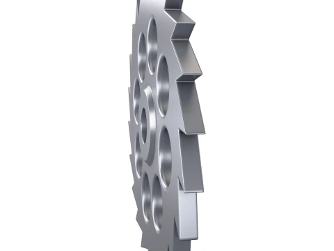 Gear Ratchet D184mm T13mm M1 3D Model