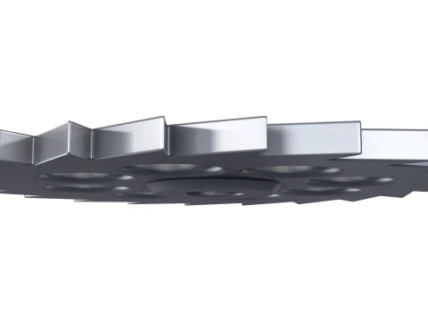 Gear Ratchet D184mm T13mm M1 3D Model