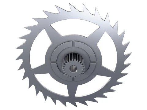 Gear Ratchet D369mm T51mm M1 3D Model