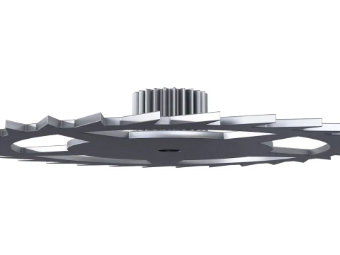 Gear Ratchet D369mm T51mm M1 3D Model