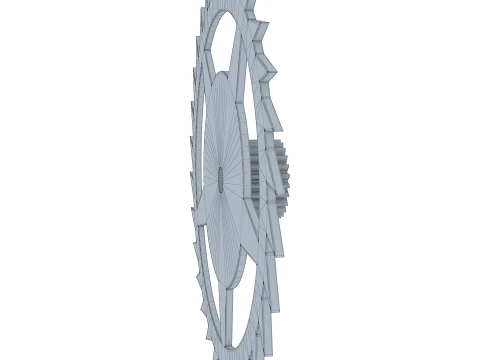 Gear Ratchet D369mm T51mm M1 3D Model