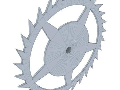 Gear Ratchet D369mm T51mm M1 3D Model