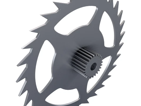Gear Ratchet D369mm T53mm M1 3D Model