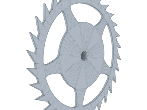Gear Ratchet D369mm T53mm M1 3D Model