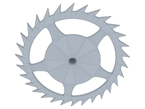 Gear Ratchet D369mm T53mm M1 3D Model