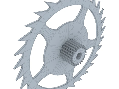 Gear Ratchet D369mm T53mm M1 3D Model
