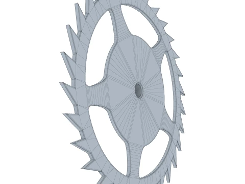 Gear Ratchet D369mm T53mm M1 3D Model