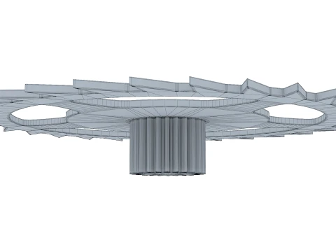 Gear Ratchet D369mm T53mm M1 3D Model