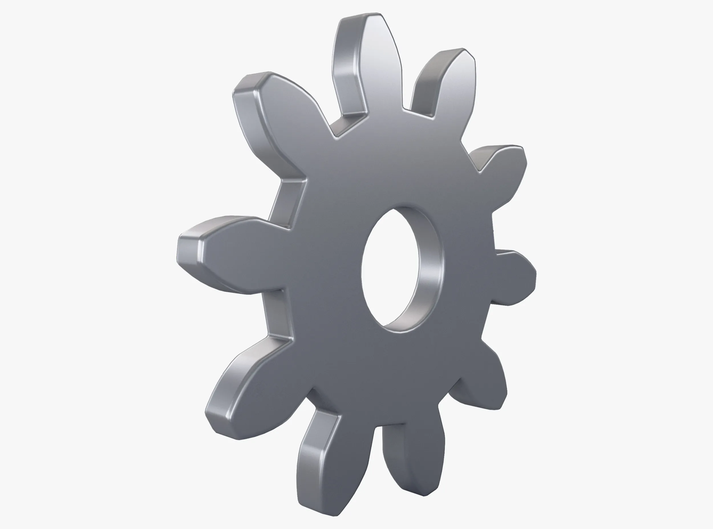 Gear Spur D85mm T6mm M1 3D Model .c4d .max .obj .3ds .fbx .stl .blend