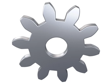 Gear Spur D85mm T6mm M1 3D Model