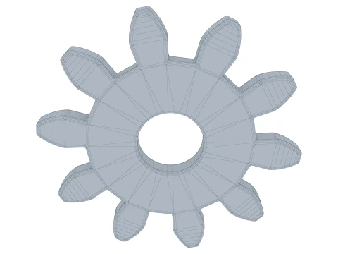 Gear Spur D85mm T6mm M1 3D Model