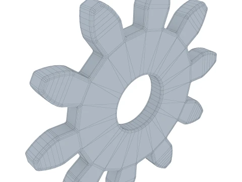 Gear Spur D85mm T6mm M1 3D Model
