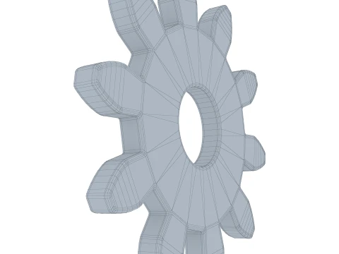 Gear Spur D85mm T6mm M1 3D Model