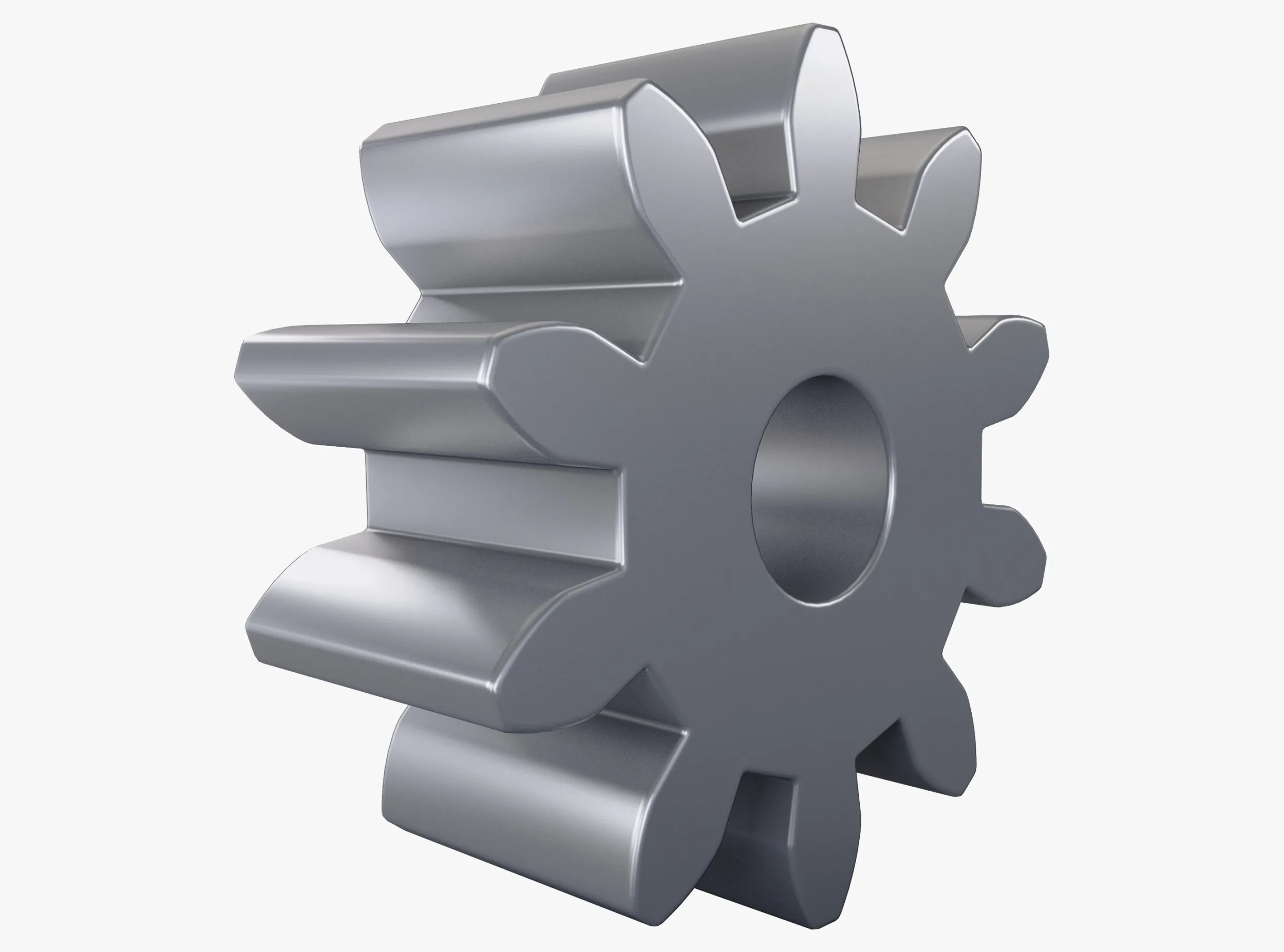 Gear Spur D85mm T36mm M1 3D Model .c4d .max .obj .3ds .fbx .stl .blend 