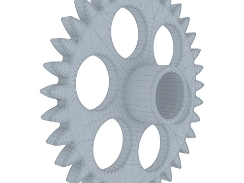 Gear Spur D110mm T23mm M1 3D Model