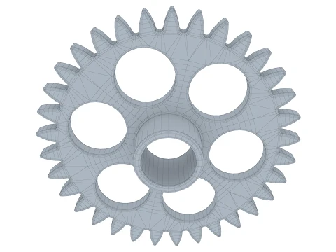 Gear Spur D110mm T23mm M1 3D Model