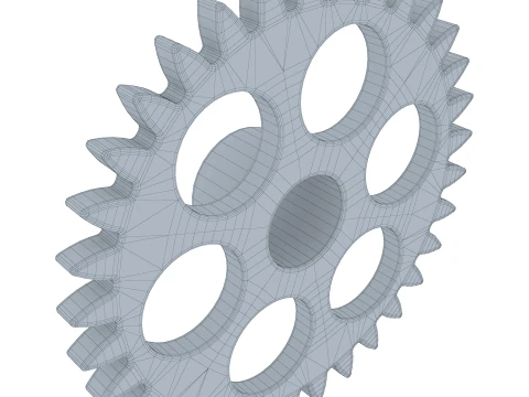 Gear Spur D110mm T23mm M1 3D Model