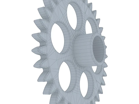 Gear Spur D110mm T23mm M1 3D Model