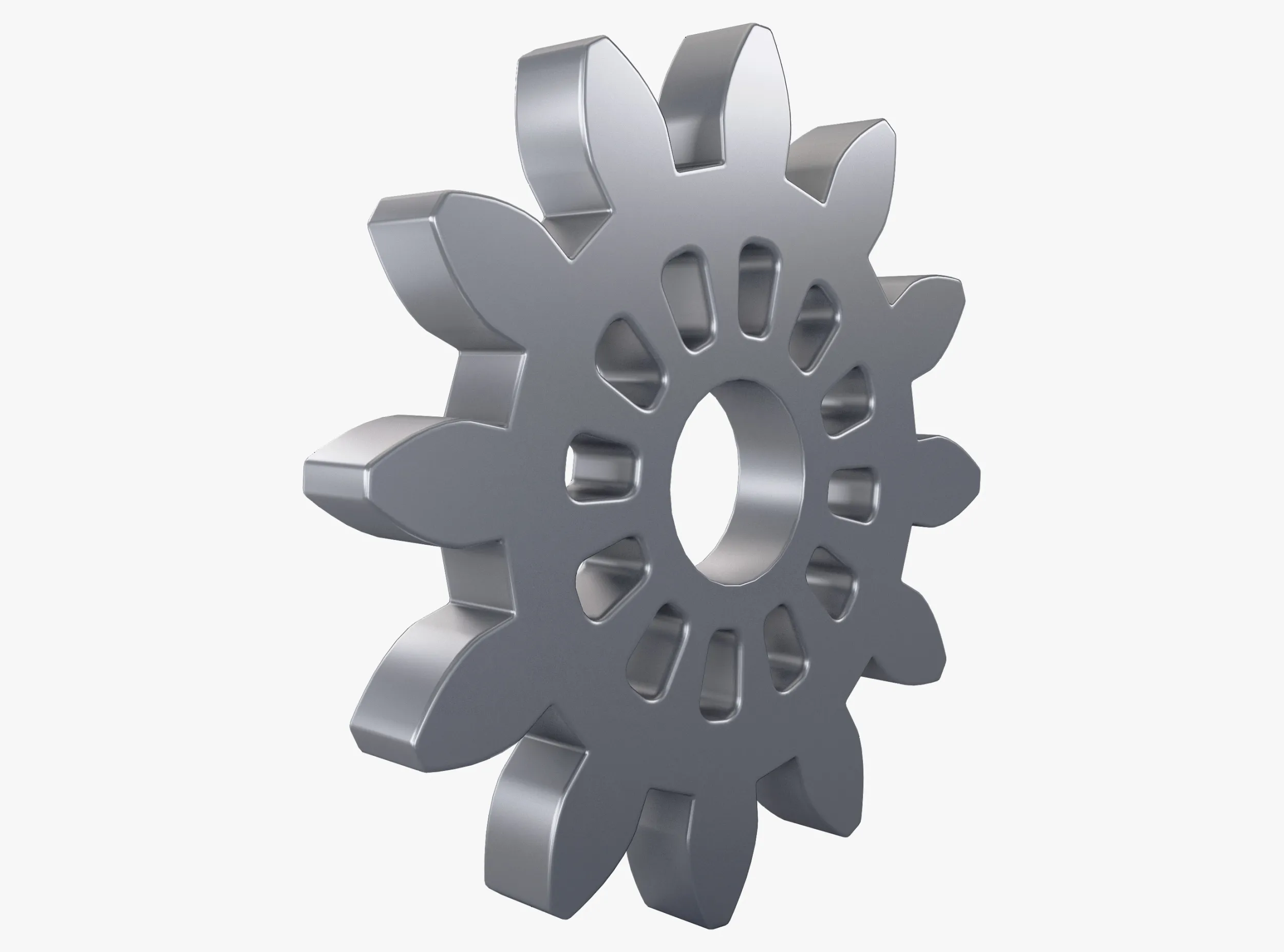 Gear Spur D119mm T12mm M1 3D Model .c4d .max .obj .3ds .fbx .stl .blend