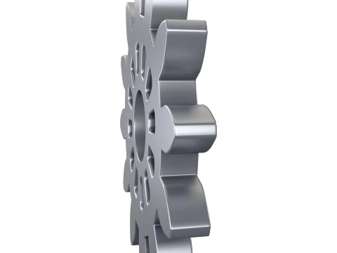 Gear Spur D119mm T12mm M1 3D Model